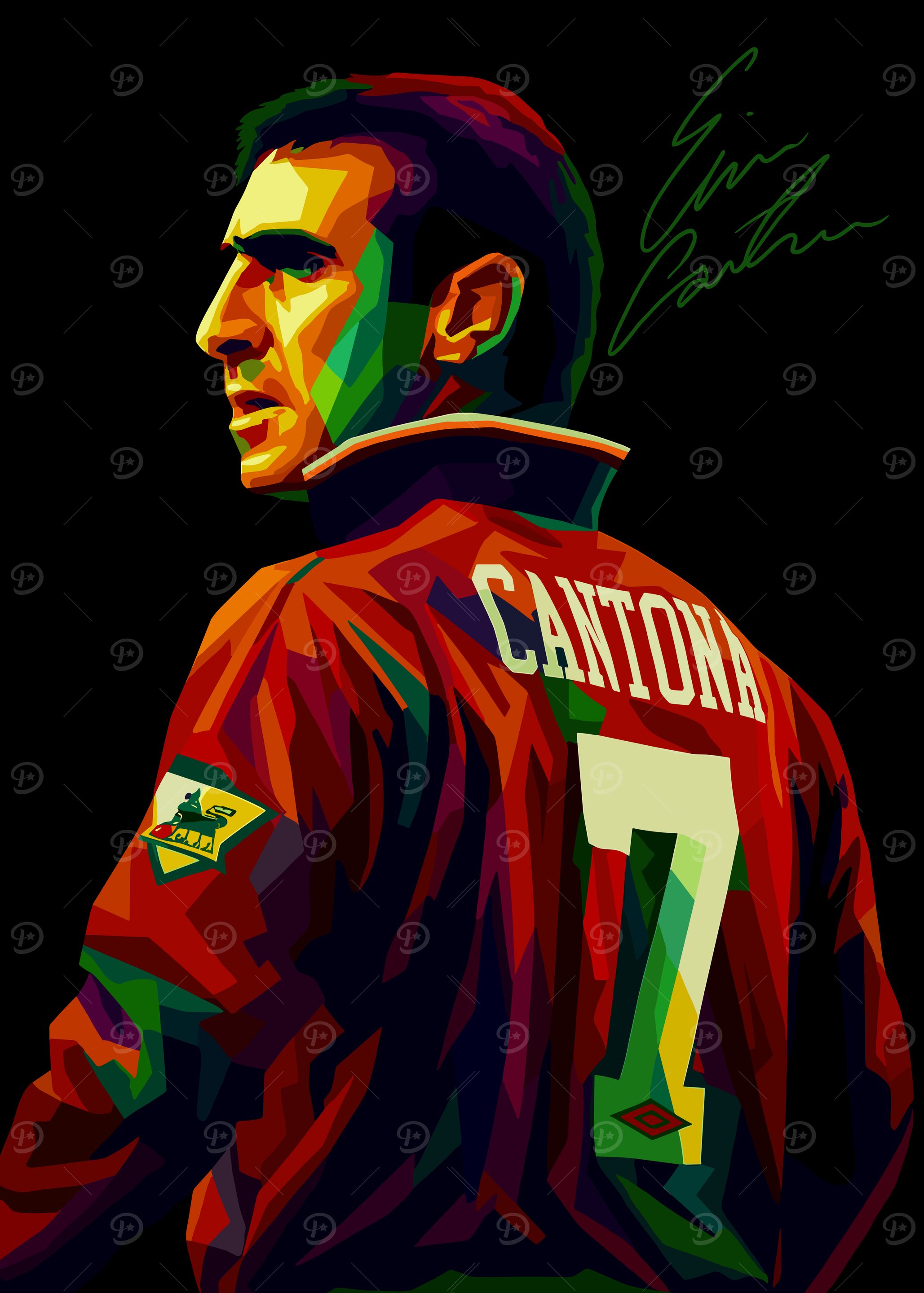 Eric Cantona Pop Art