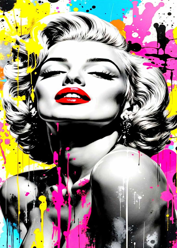 Marilyn Monroe Pop Art Portrait