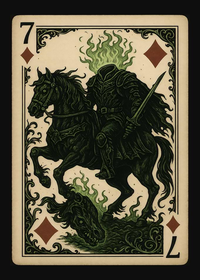 Headless Horseman Playing Card