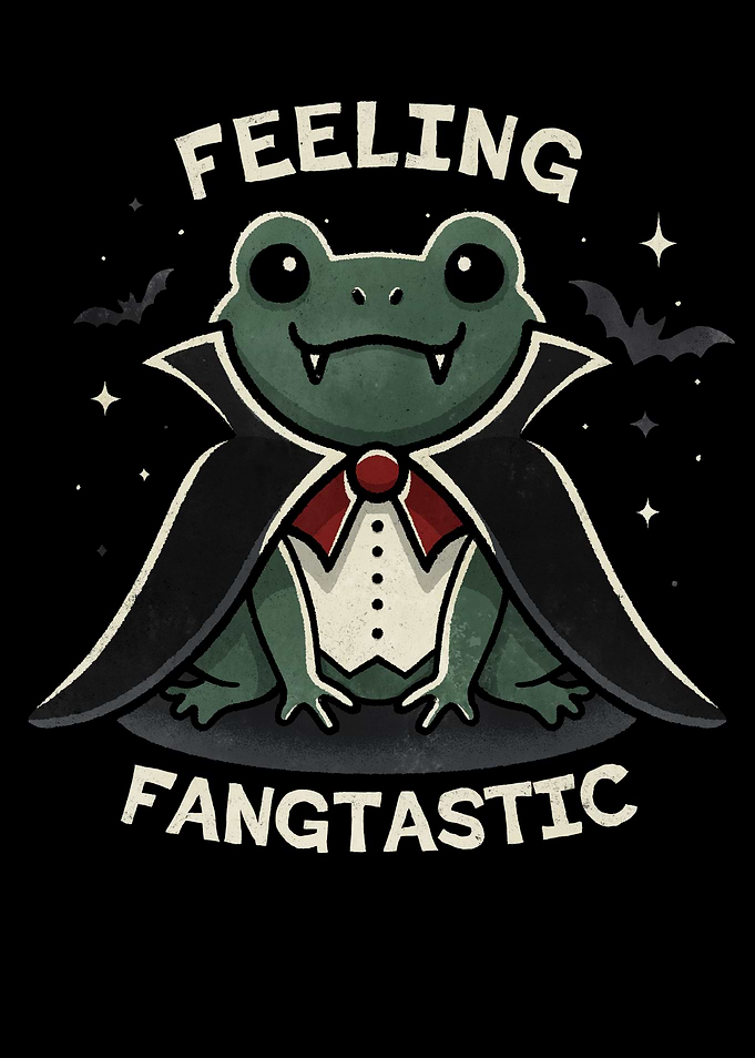 Fangtastic Frog Vampire Halloween