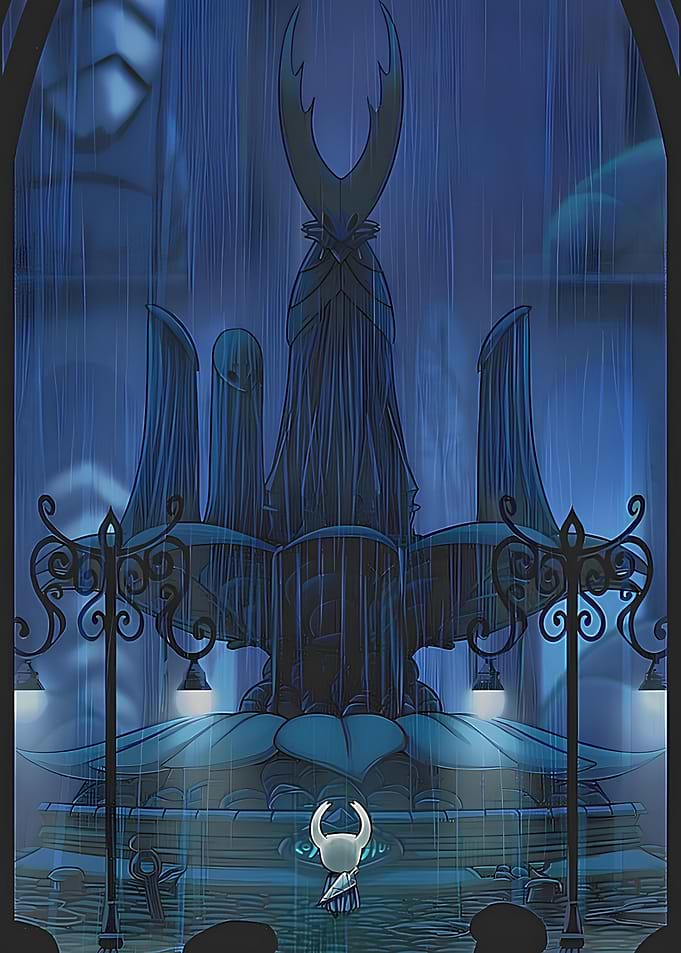Hollow Knight in the Rain