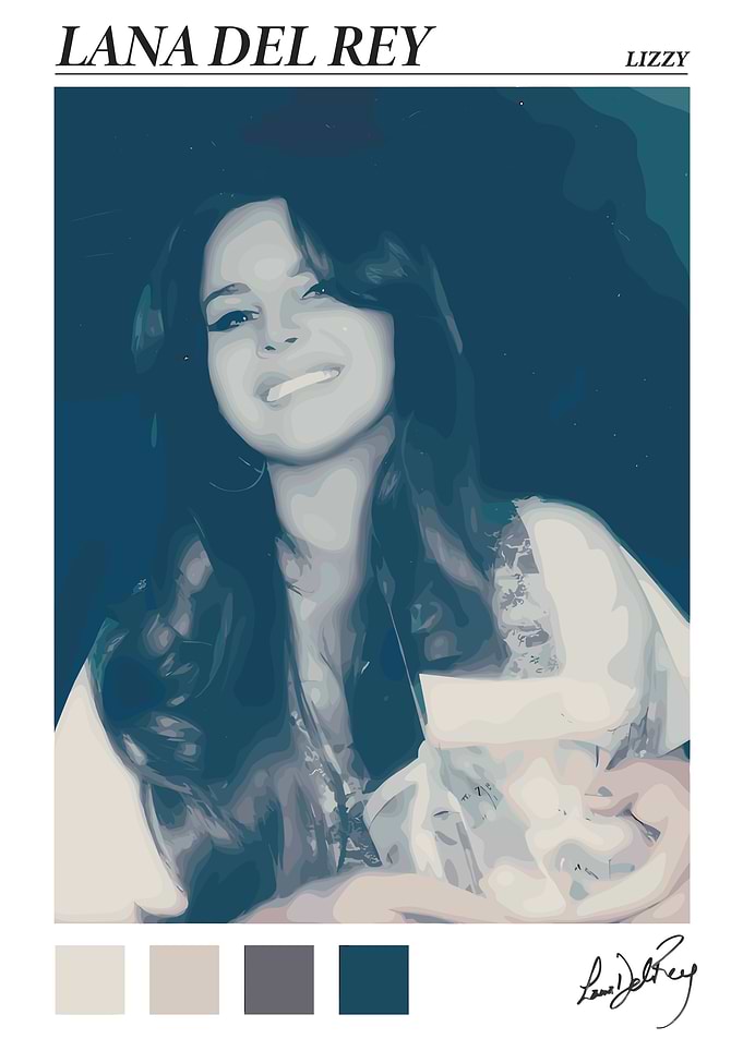 Lana Del Rey Portrait Art