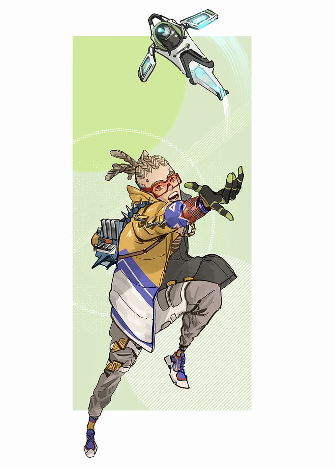 Apex Legends Octane and Drone Artwork
