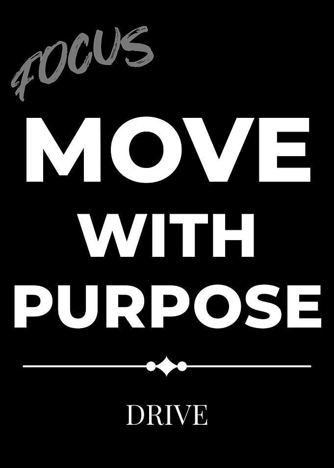 Motivational Quote: Focus, Move, Drive