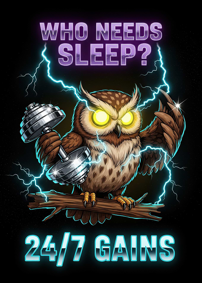 Night Owl Gym Motivation