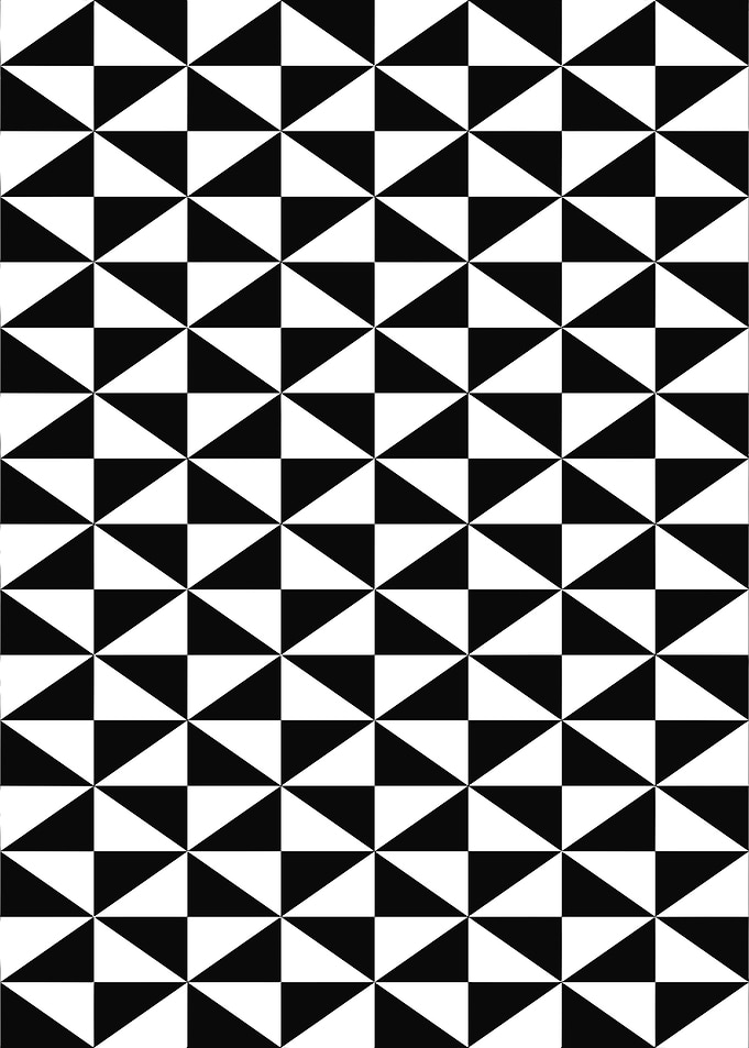 Black and White Triangle Pattern