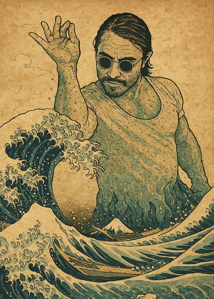 Salt Bae Great Wave Mashup