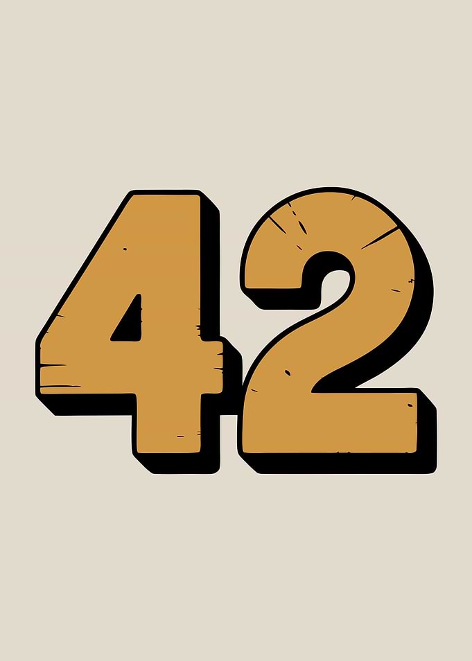Number 42 Birthday