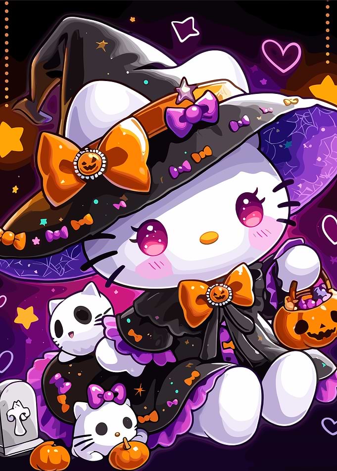 Hello Kitty Halloween Witch