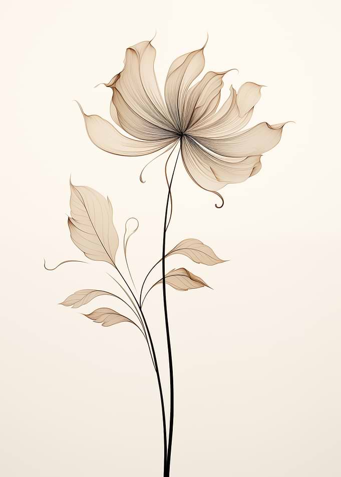 Elegant Flower Botanical