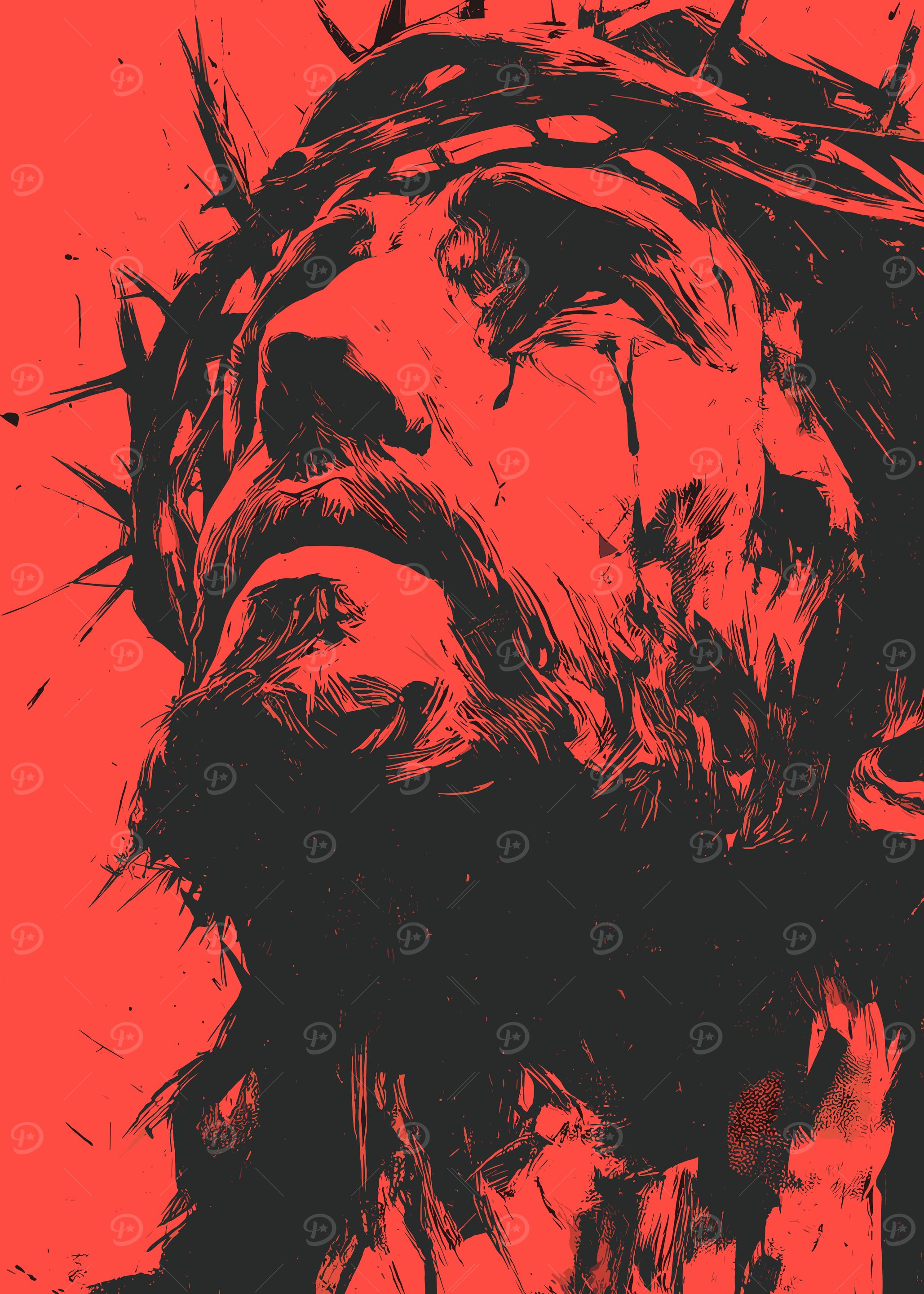Jesus Christ with Crown of Thorns