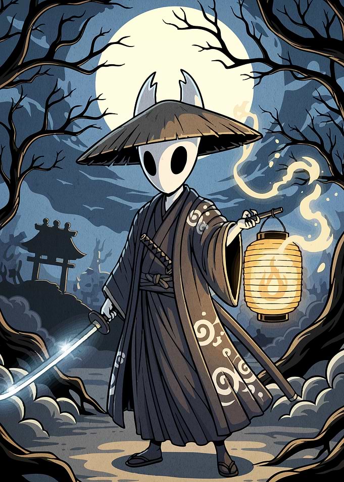 Hollow Knight Samurai Lantern