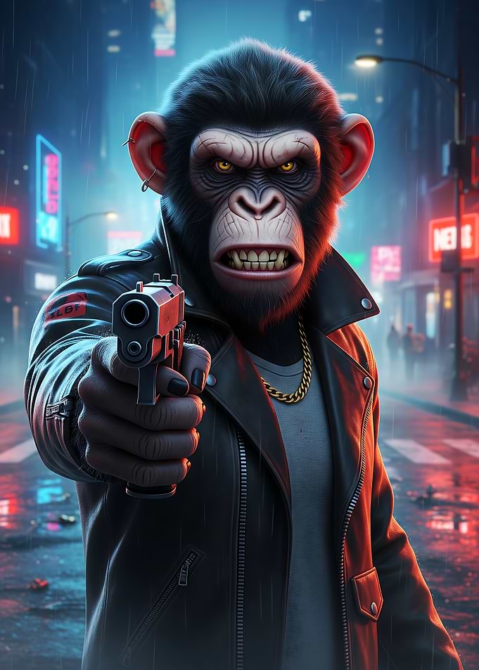 Monkey gangster