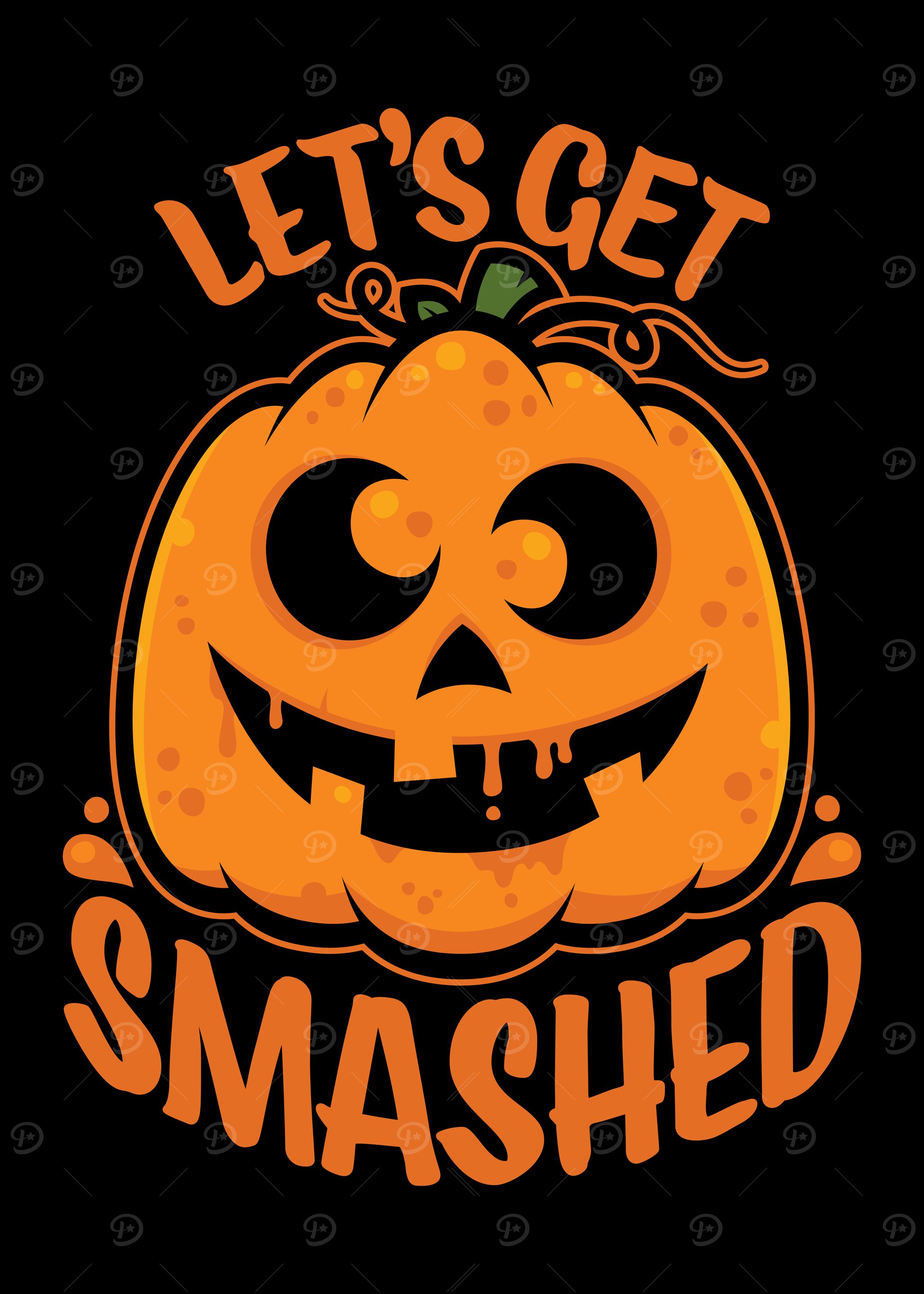 Let's Get Smashed Halloween Pumpkin Jack-O’-Lantern