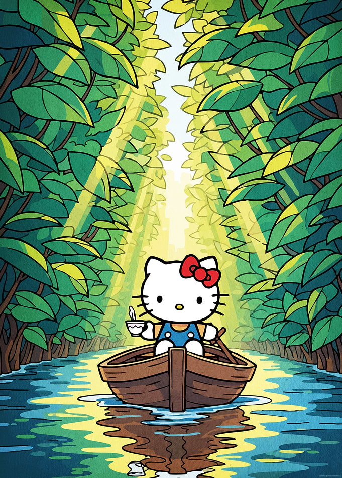 Hello Kitty forest river