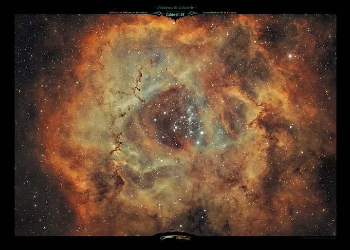 Caldwell 49: Rosette Nebula in Space