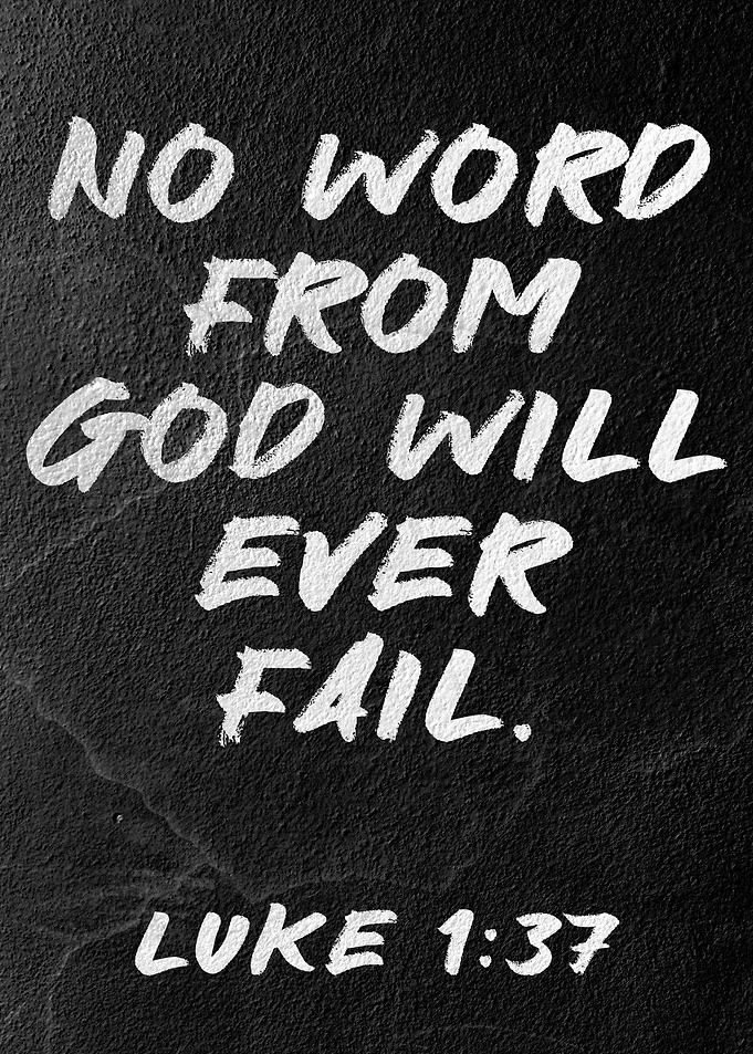 Luke 1:37 Inspirational Quote