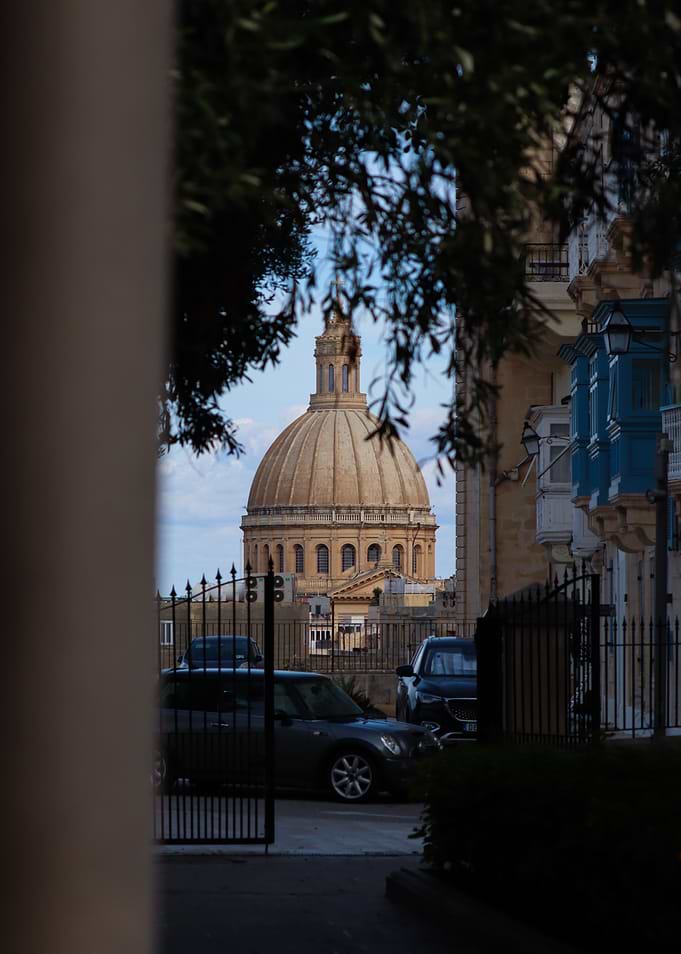 Valletta, Malta: Cityscape with Dome View