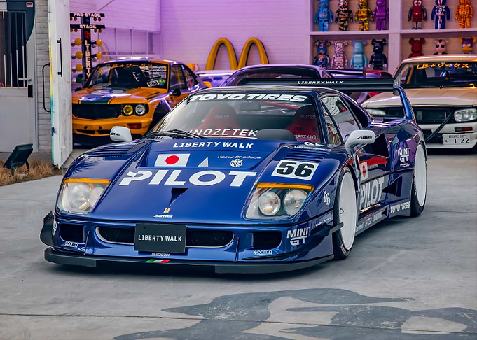 Blue Liberty Walk Ferrari F40