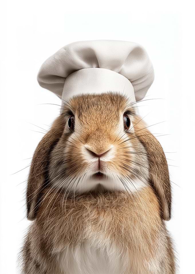 Chef Bunny Portrait