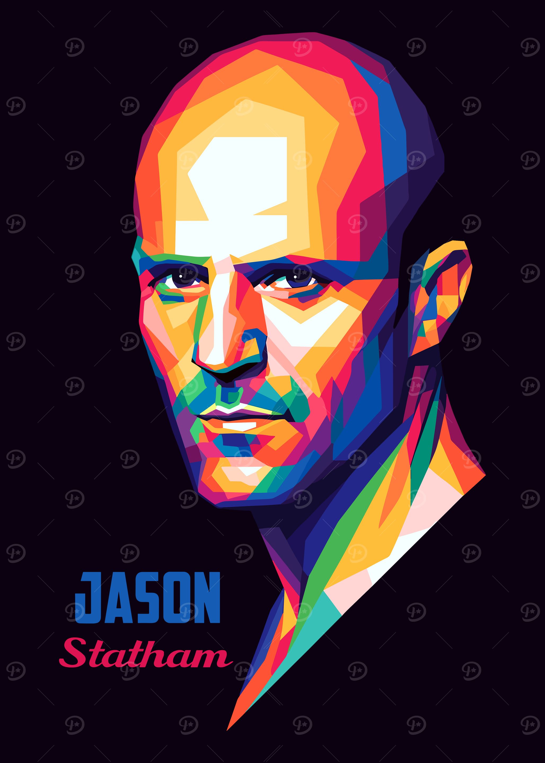 Jason Statham Pop Art