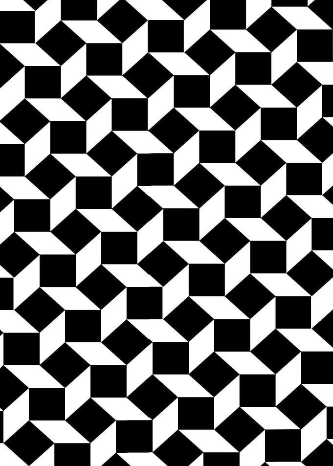 Black and White Geometric Pattern