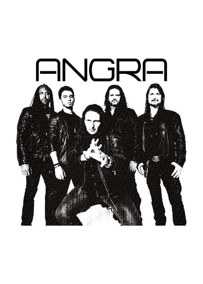 band black and white photo