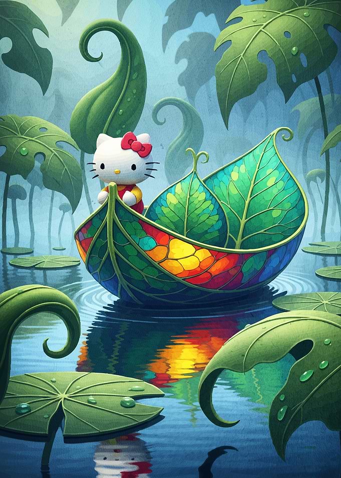 Hello Kitty Leaf Boat
