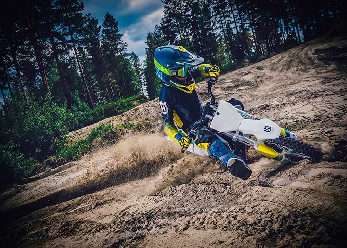 Motocross Rider in Action