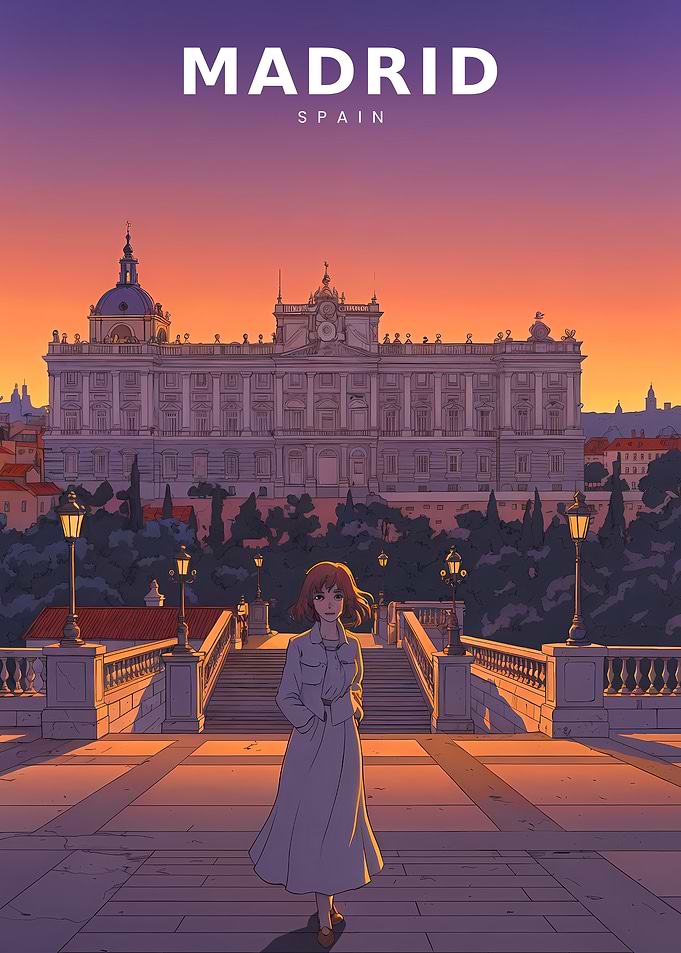 Retro Twilight at the Palace Gates