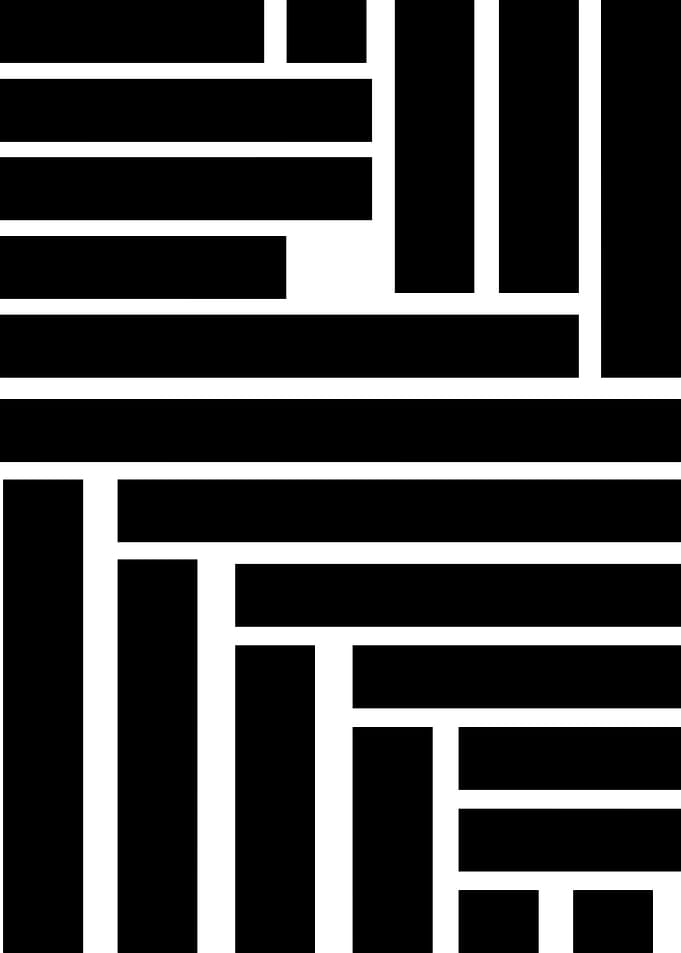 Abstract Black and White Geometric Pattern