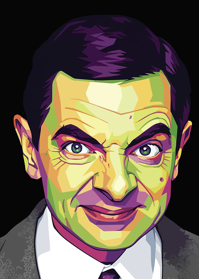 Mr. Bean Pop Art Portrait