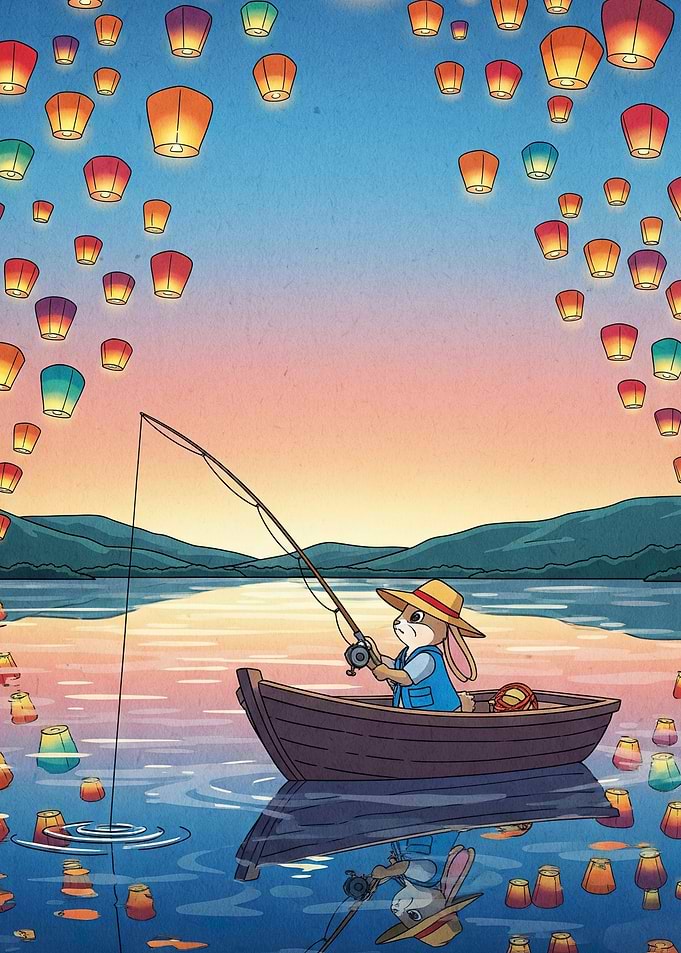 Rabbit Fishing Lanterns
