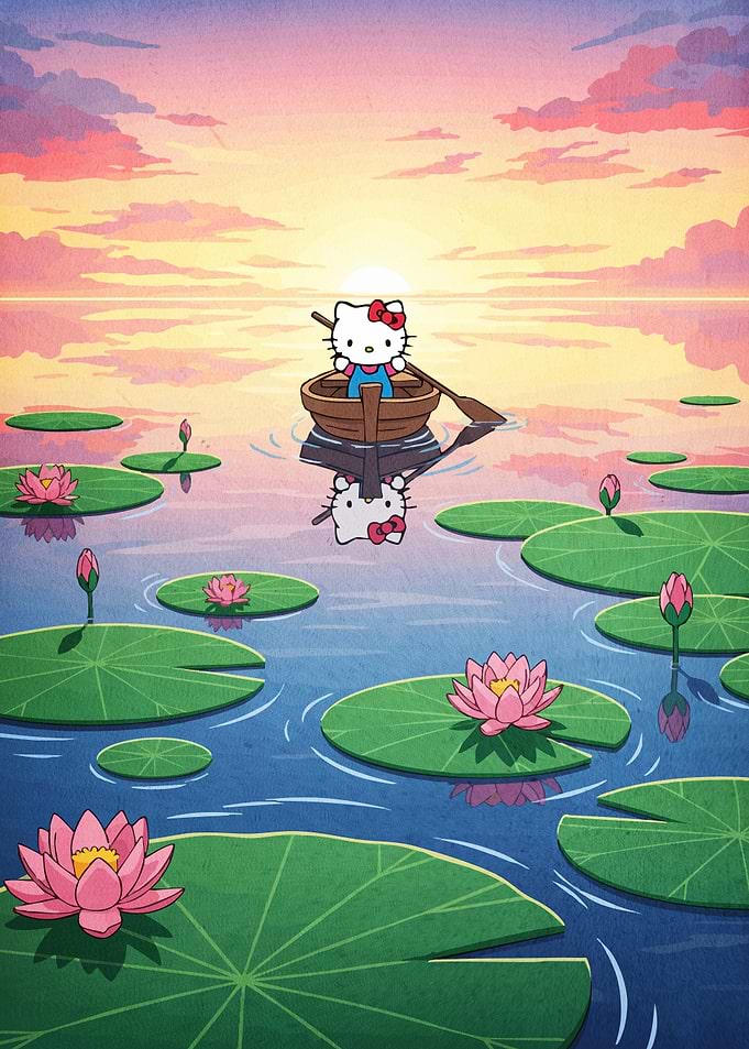 Hello Kitty Lily Pond
