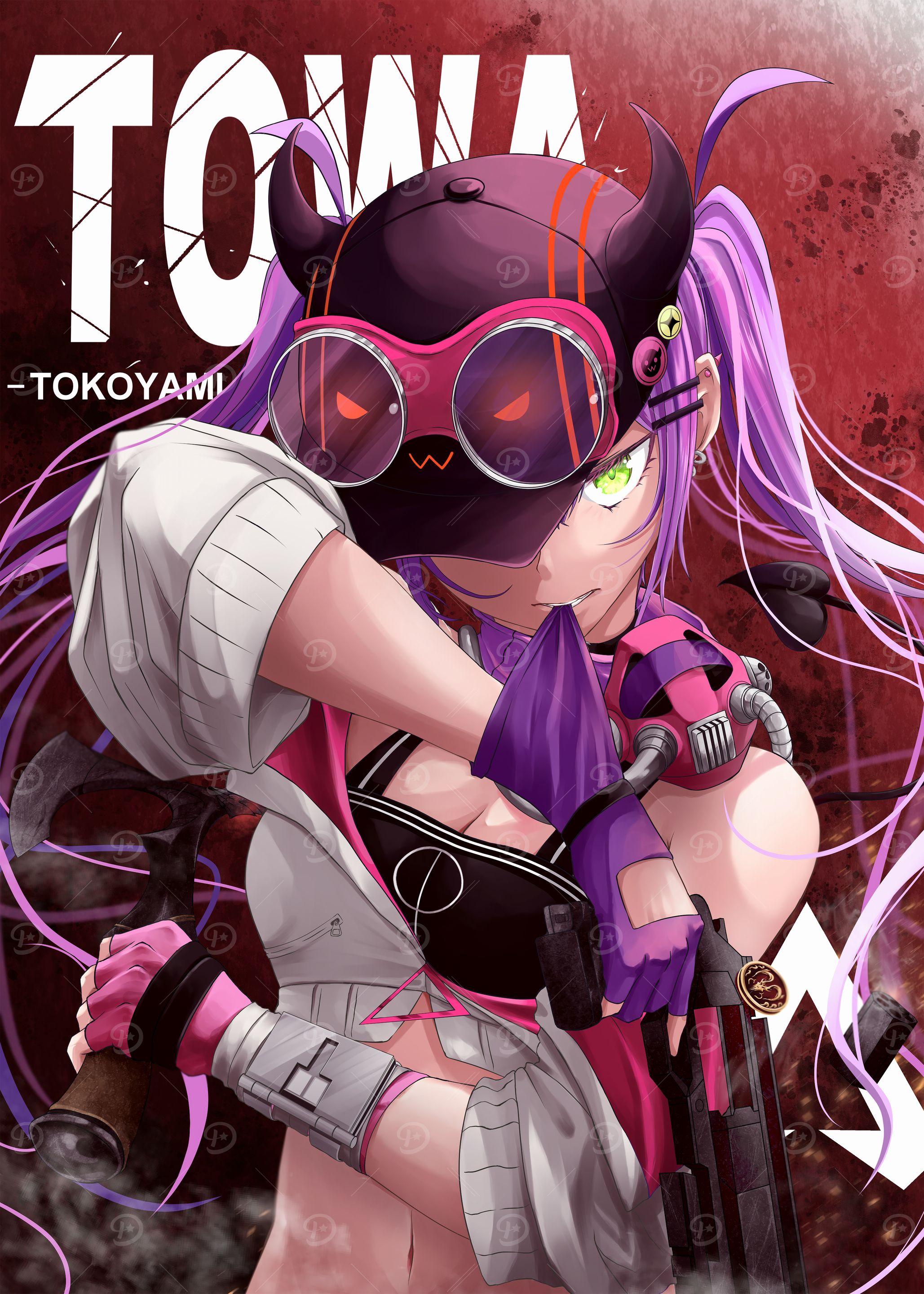 Towa Tokoyami Anime Character Illustration