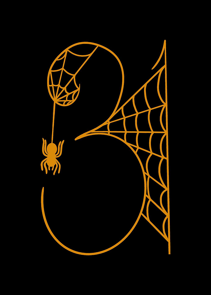 Halloween 31 Spiderweb Illustration