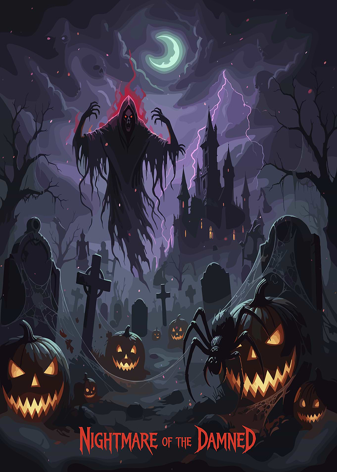 Nightmare of the Damned Halloween Scene