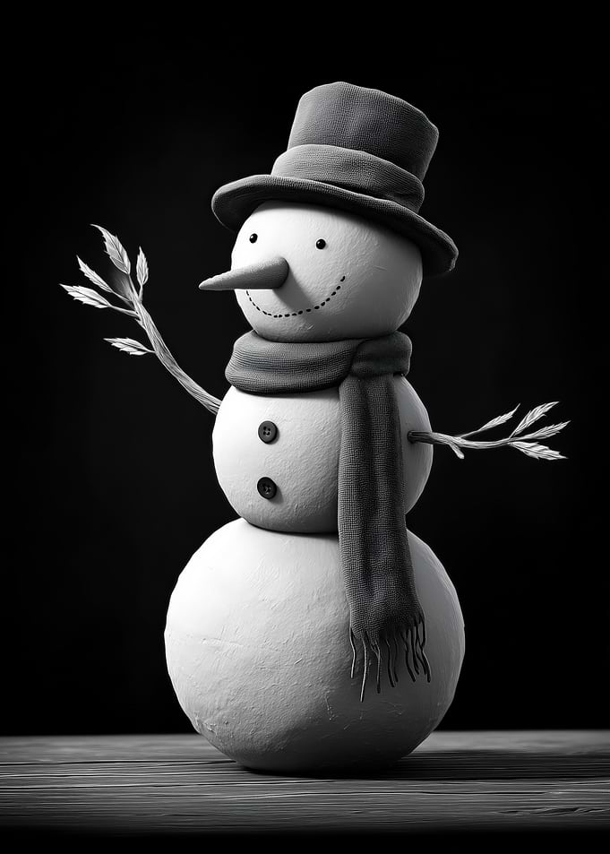 Monochrome Snowman