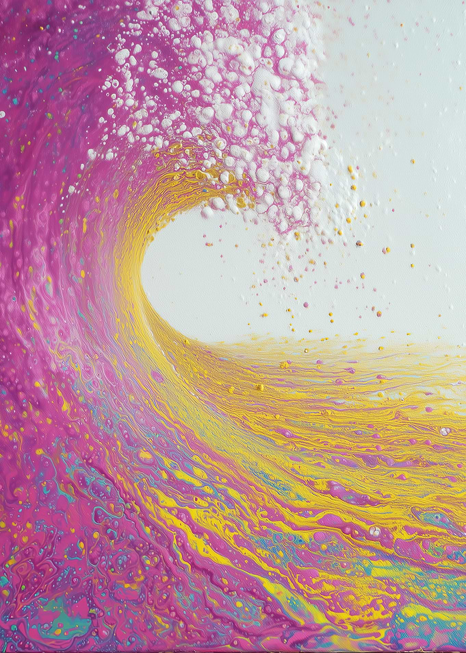 Abstract Wave of Color