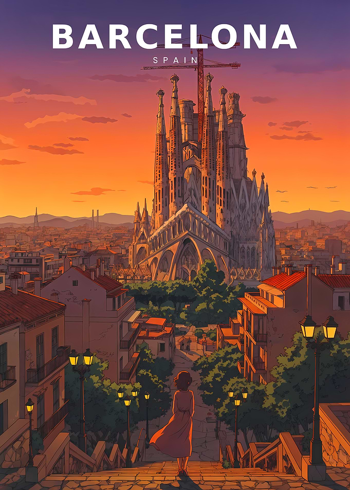 Neon Reverie Over Sacred Towers
