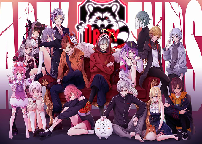 Anime Characters Group Portrait on Sofa