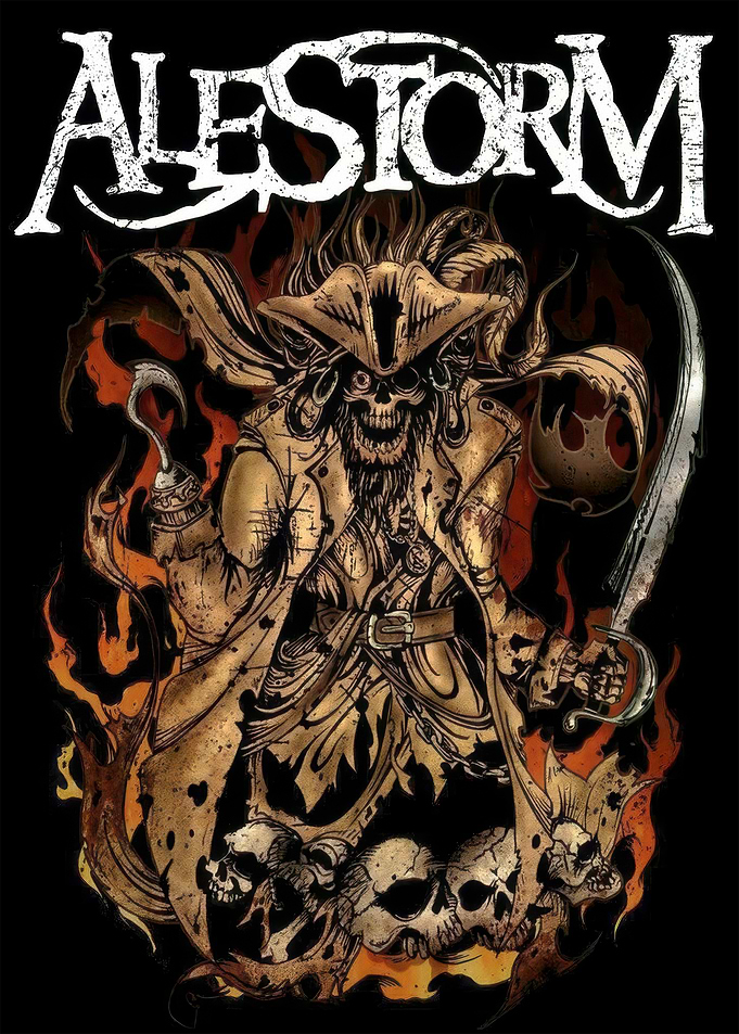 Alestorm Pirate Skeleton Artwork
