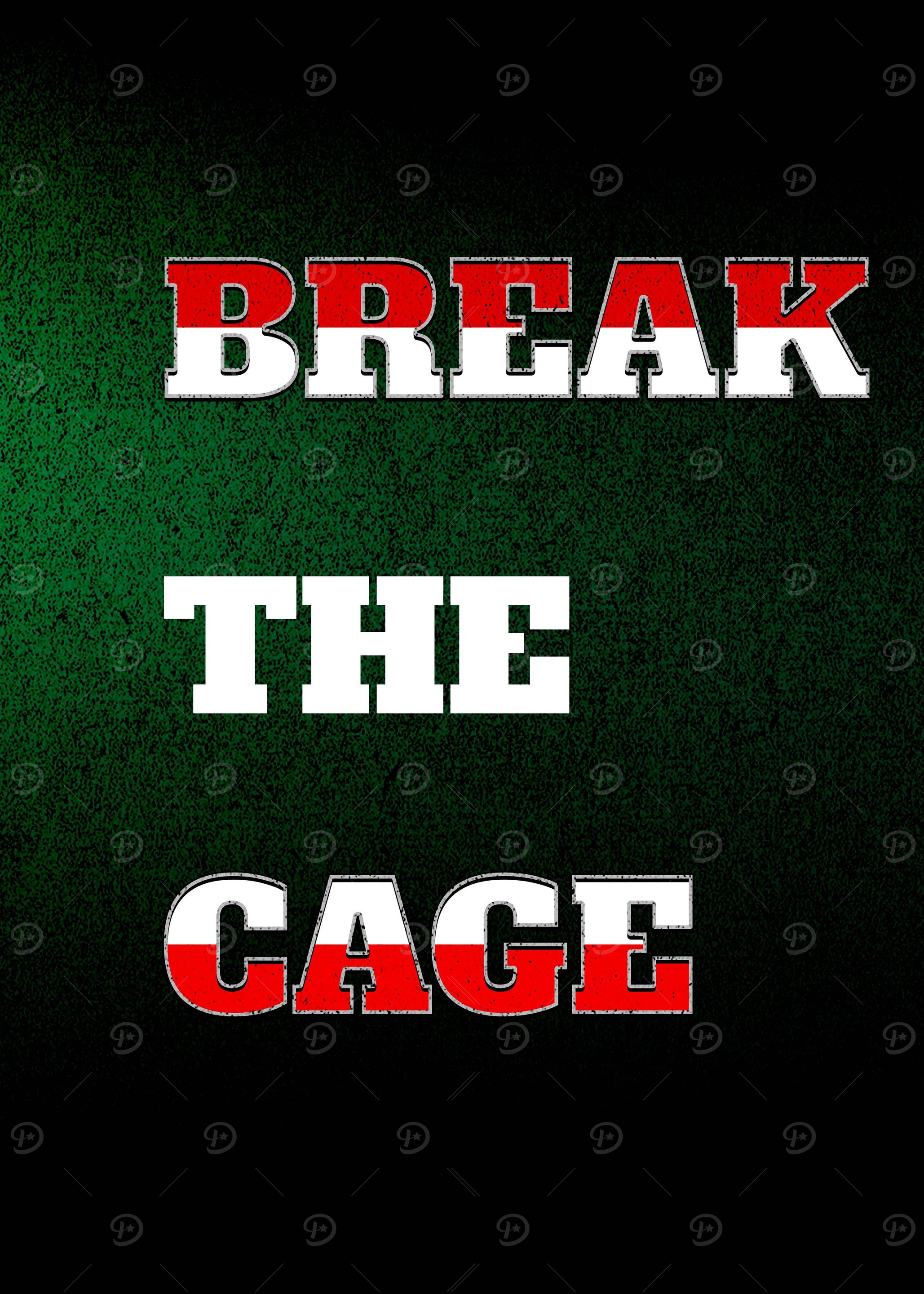 Break the Cage Text Art