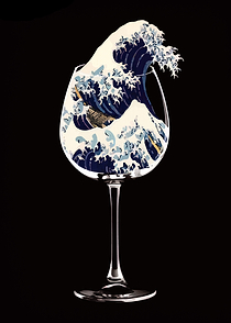 The Great Wave in a Wineglass