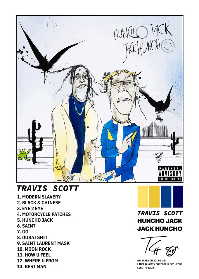 travis scott Huncho Jack, Jack Huncho Album Art