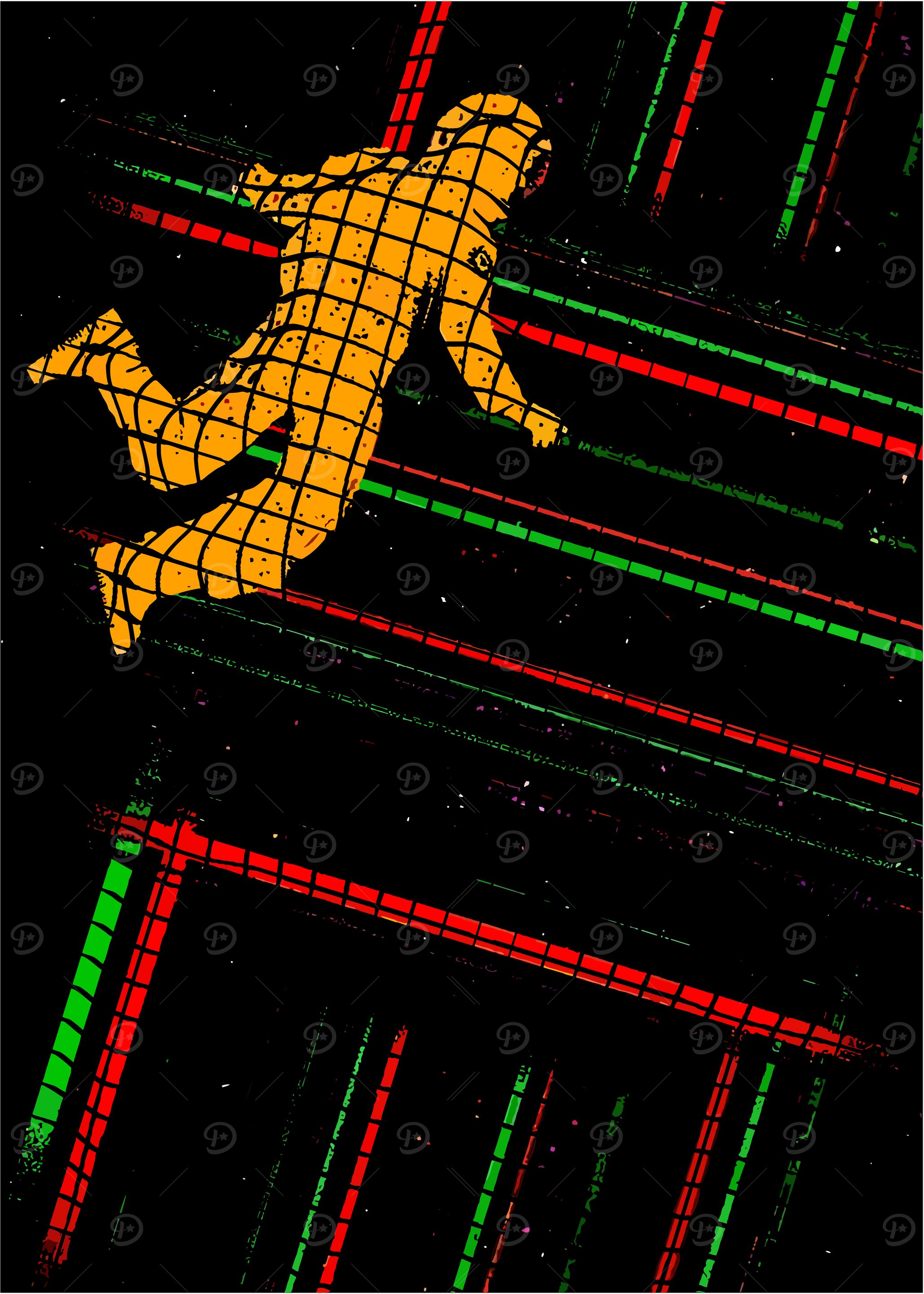 Abstract Figure with Geometric Lines