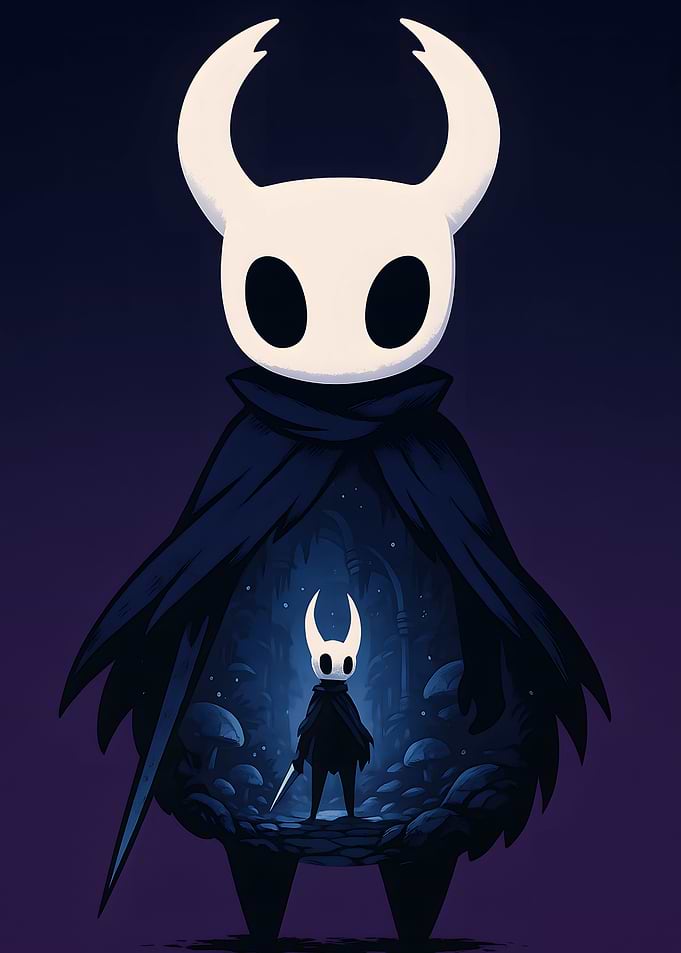 Hollow Knight Character double exposure