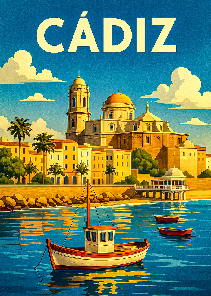 Cádiz Travel Poster