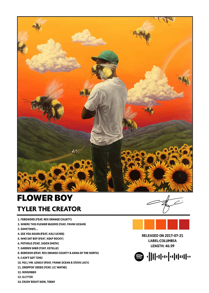 Flower Boy tyler the creator Album Cover Art