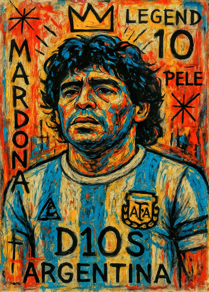 Maradona Portrait Art